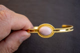 Bracelet avec opale rose