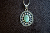 Pendentif en argent 925 avec pierre de turquoise