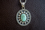 Pendentif en argent 925 avec pierre de turquoise