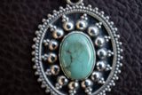 Pendentif en argent 925 avec pierre de turquoise
