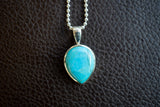 Pendentif en argent 925 avec pierre de turquoise
