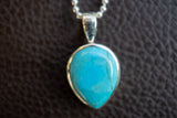 Pendentif en argent 925 avec pierre de turquoise