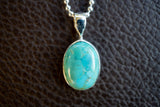 Pendentif en argent 925 avec pierre de turquoise