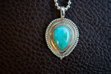 Pendentif en argent 925 avec pierre de turquoise