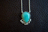 Collier en argent 925 avec pierre de turquoise