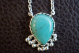 Collier en argent 925 avec pierre de turquoise
