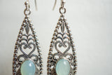 Boucles d'oreilles en agate et argent 925