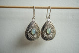 Boucles d'oreilles en agate et argent 925