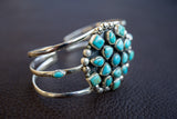 Bracelet Manchette en Argent 925 avec Turquoise