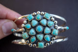 Bracelet Manchette en Argent 925 avec Turquoise