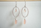 Boucles d'oreilles en agate et argent 925