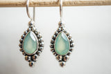 Boucles d'oreilles en agate et argent 925