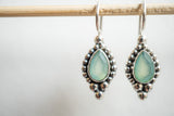 Boucles d'oreilles en agate et argent 925