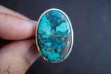 Bague avec turquoise en argent 925