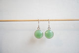 Boucles d'oreilles en aventurine et argent 925