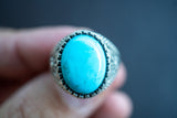 Bague en Argent 925 avec Turquoise reconstituée