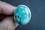 Bague en Argent 925 avec Turquoise Naturelle