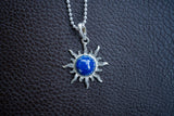 Pendentif avec lapis lazuli en forme de soleil (Grand)