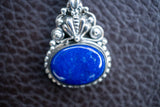 Pendentif avec lapis lazuli en forme indien