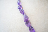 Collier avec améthystes naturelles de la Zambie