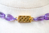 Collier avec améthystes naturelles de la Zambie