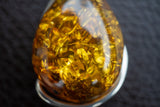 Pendentif en Argent 925 avec Ambre Jaune de la Mer Baltique