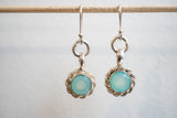 Boucles d'oreilles en agate et argent 925
