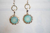 Boucles d'oreilles en agate et argent 925