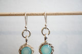 Boucles d'oreilles en agate et argent 925