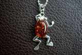 Pendentif en argent 925 en forme de grenouille – Élégance ludique