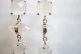 Boucles d'oreilles en agate et argent 925
