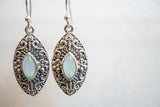Boucles d'oreilles en agate et argent 925