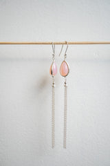 Boucles d'oreilles en agate et argent 925