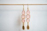 Boucles d'oreilles en agate et argent 925 vermeil