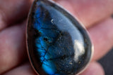 Pendentif en Labradorite en Forme de Goutte