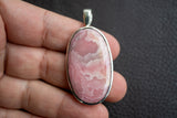 Pendentif en Argent 925 et Rhodochrosite