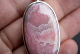Pendentif en Argent 925 et Rhodochrosite