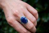 925 Silver Ring with Blue Sapphire – Timeless Elegance and Brilliance