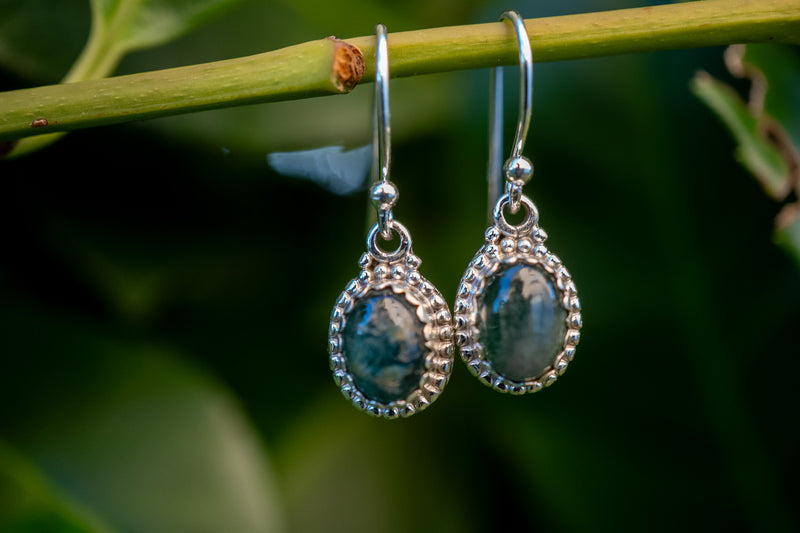 925 Silber Ohrringe mit Turmalin