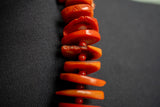 Collier en corail rouge naturel artisanal