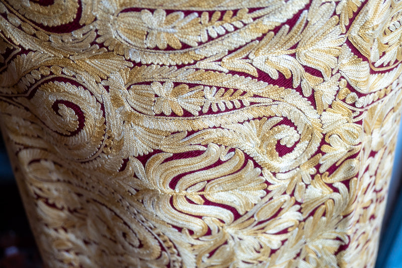 Embroidered Wool Shawl “Ari work” 