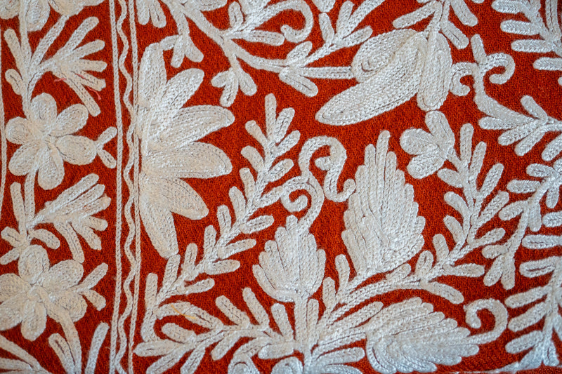 Embroidered Wool Shawl “Ari work” 