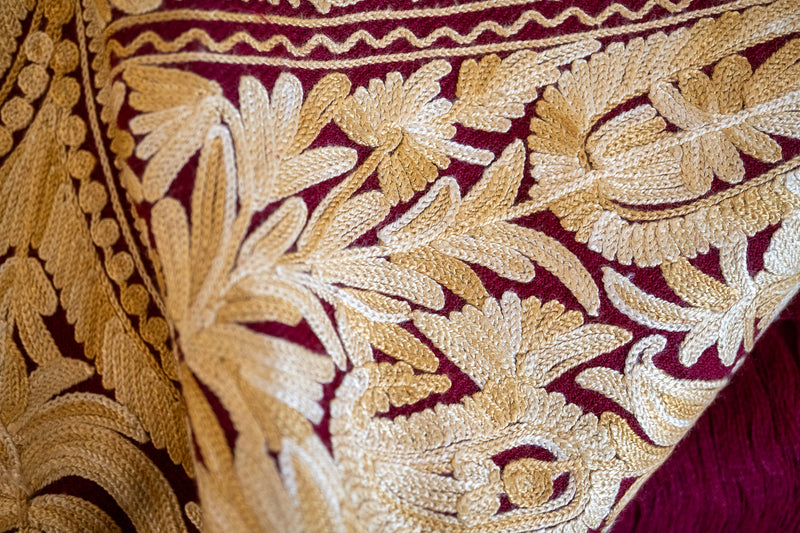 Embroidered Wool Shawl “Ari work” 