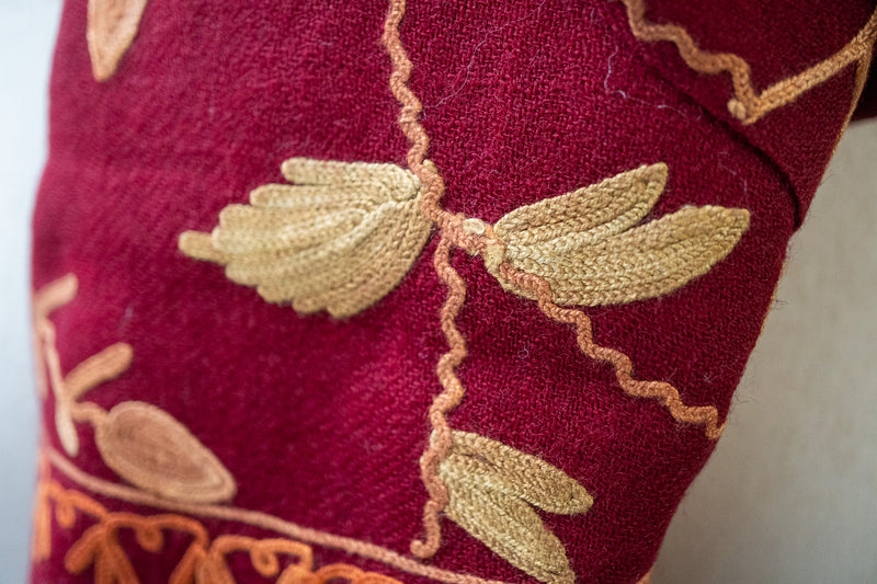 Embroidered Wool Shawl “Ari work” 