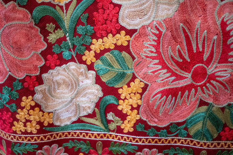 Embroidered Wool Shawl “Ari work” 