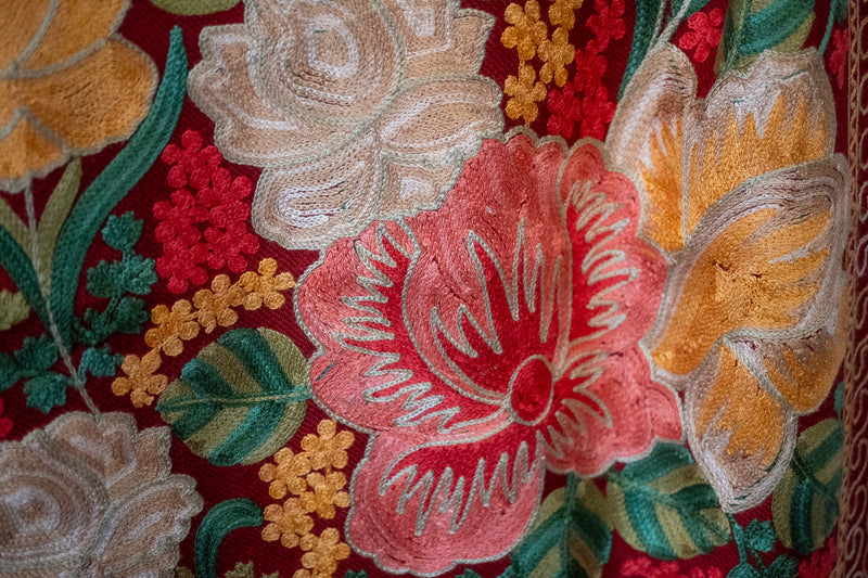 Embroidered Wool Shawl “Ari work” 