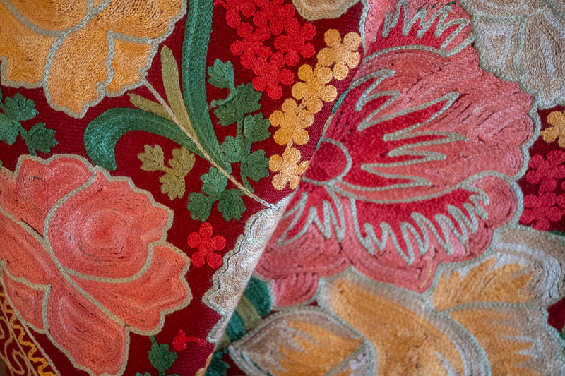 Embroidered Wool Shawl “Ari work” 