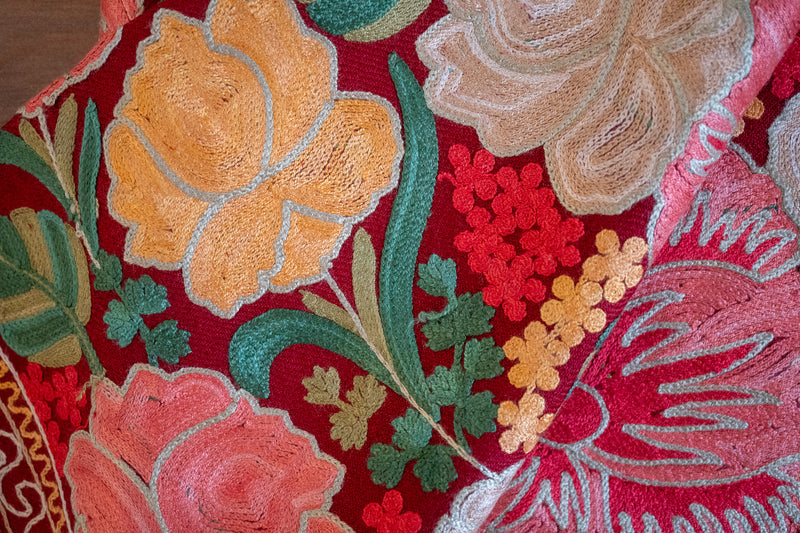 Embroidered Wool Shawl “Ari work” 
