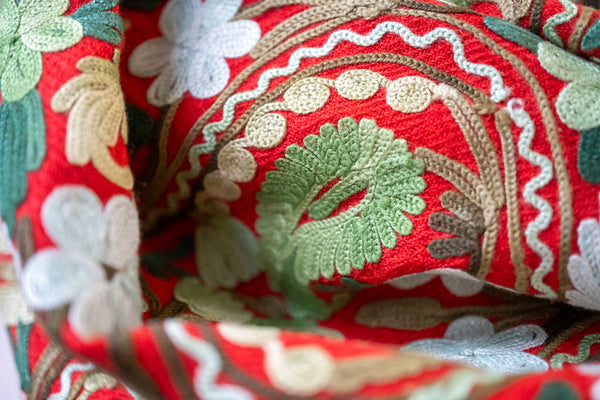 Embroidered Wool Shawl “Ari work” 