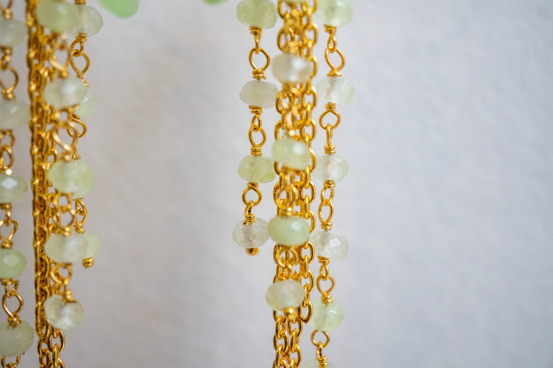 Agate and 925 sterling silver gold-plated earrings